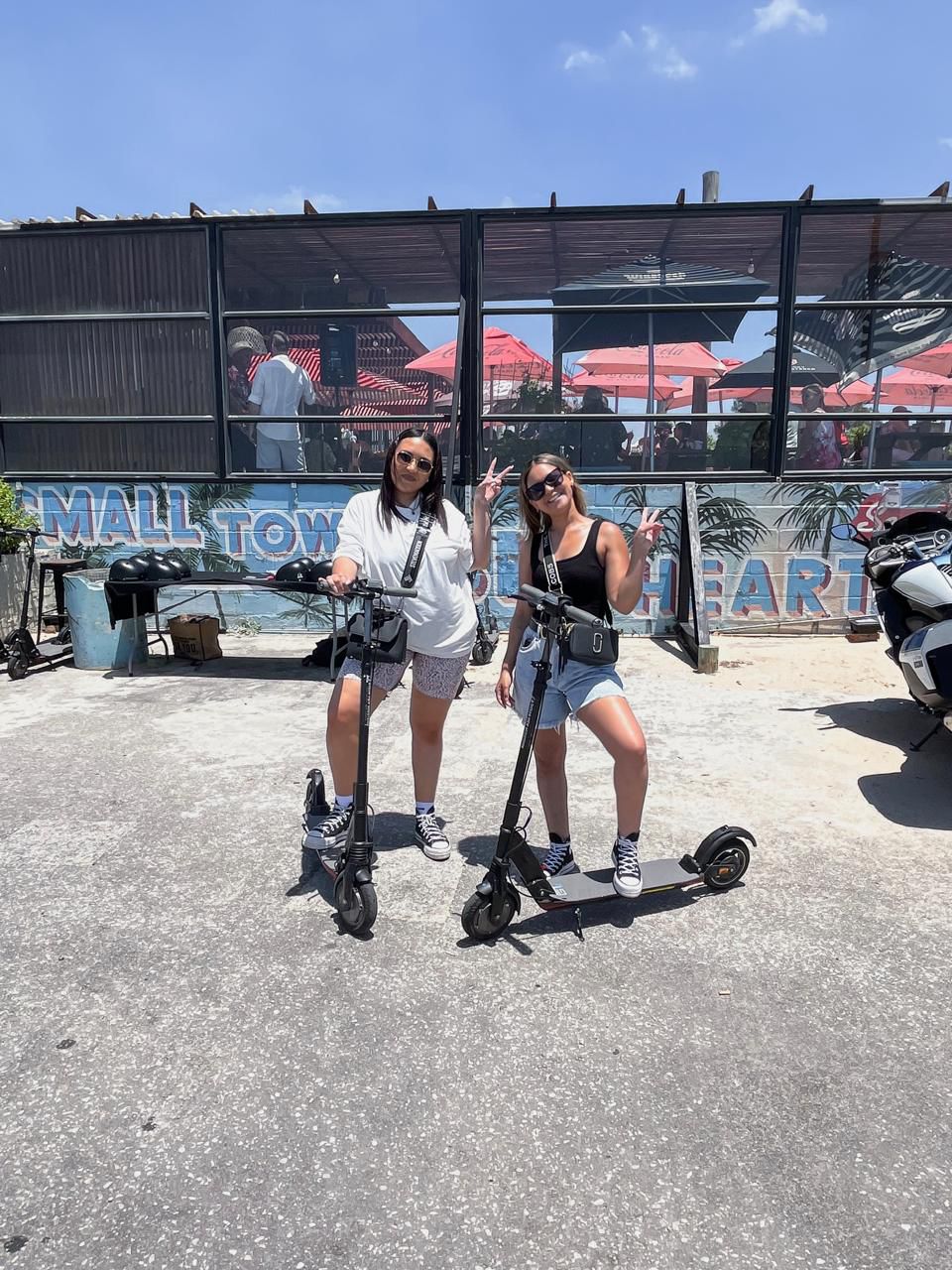 Happy Ocean View Scooters customer enjoying their ride